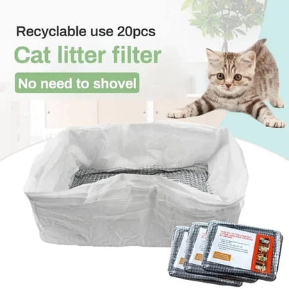 Cat Litter Box Liners with Drawstring – 10-Pack