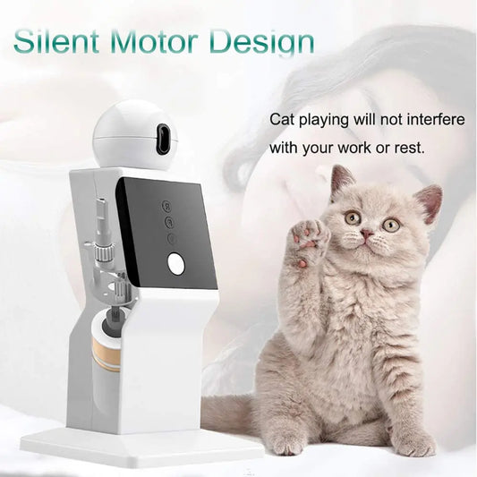 Automatic Laser Cat Toy – 360° Random Rotating Red Dot